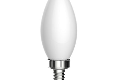 GE LED 3.5W, Frosted, E12 base, 2-pk