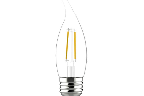 GE LED 3.5W, Filament, E26 base, 2-pk